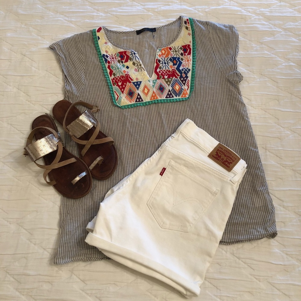 Embroidered top